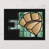 Fingeralphabet E Briefkaart (Voorkant)