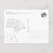 Fingeralphabet H Briefkaart (Achterkant)