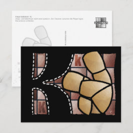 Fingeralphabet K Briefkaart