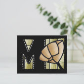 Fingeralphabet M Briefkaart (Staand voorkant)