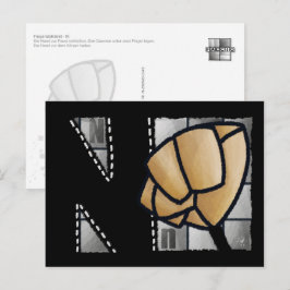 Fingeralphabet N Briefkaart
