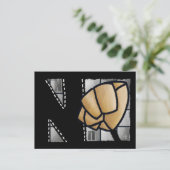 Fingeralphabet N Briefkaart (Staand voorkant)