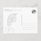 Fingeralphabet Q Briefkaart (Achterkant)