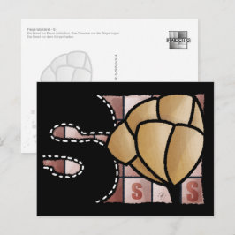 Fingeralphabet S Briefkaart