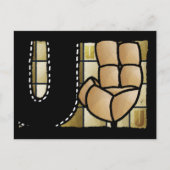 Fingeralphabet U Briefkaart (Voorkant)