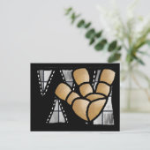 Fingeralphabet W Briefkaart (Staand voorkant)