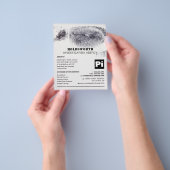 Fingerprint Design, privé rechercheur Flyer (Hand)