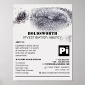 Fingerprint Design, privé rechercheur Poster (Voorkant)