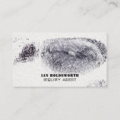 Fingerprint Design, privé rechercheur Visitekaartje (Voorkant)