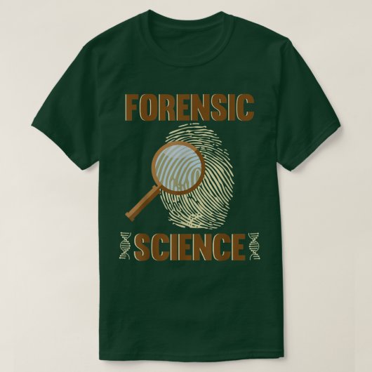 Fingerprint Detectiv Forensic Science Investigator T-shirt (Design voorkant)