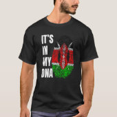 Fingerprint DNA Biometry Flag Kenya   T-shirt (Voorkant)