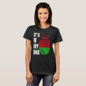 Fingerprint DNA Biometry Flag Malawi T-shirt (Voorkant volledig)