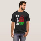 Fingerprint DNA Biometry Flag Malawi T-shirt (Voorkant volledig)