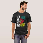 Fingerprint DNA Biometry Flag Mozambique T-shirt (Voorkant volledig)