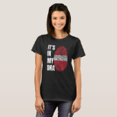 Fingerprint DNA Biometry Latvia Flag   T-shirt (Voorkant volledig)