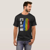 Fingerprint DNA Biometry Romanian Flag Romania   T-shirt (Voorkant volledig)