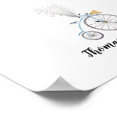 Fingerprint Guest Book voor waterverf-fietsenverf Poster (Hoek)