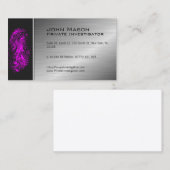 Fingerprint Private Investigator Visitekaartje (Voorkant / Achterkant)