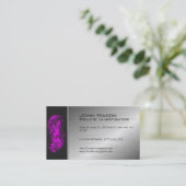 Fingerprint Private Investigator Visitekaartje (Staand voorkant)