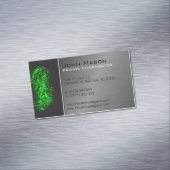 Fingerprint Private Investigator Visitekaartje Magnetisch Visitekaartje (Voorbeeld)