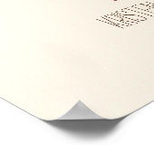 Fingerprint Signature Tree (Cream) Poster (Hoek)