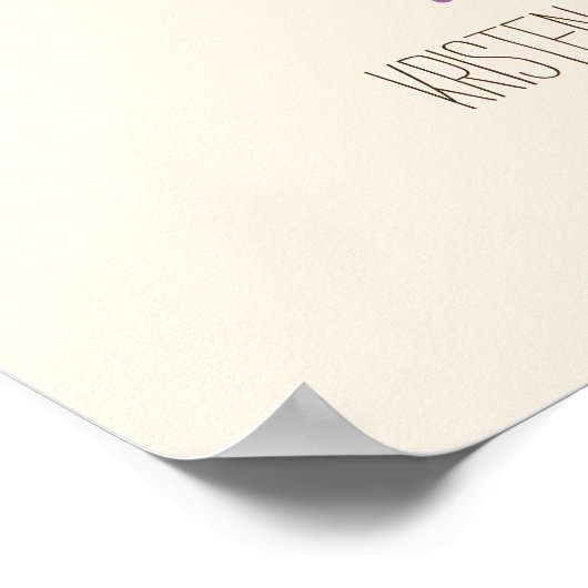 Fingerprint Signature Tree (Ivory) Poster (Hoek)