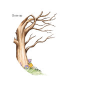 Fingerprint Tree Gastenboek zonder hart Perfect Poster