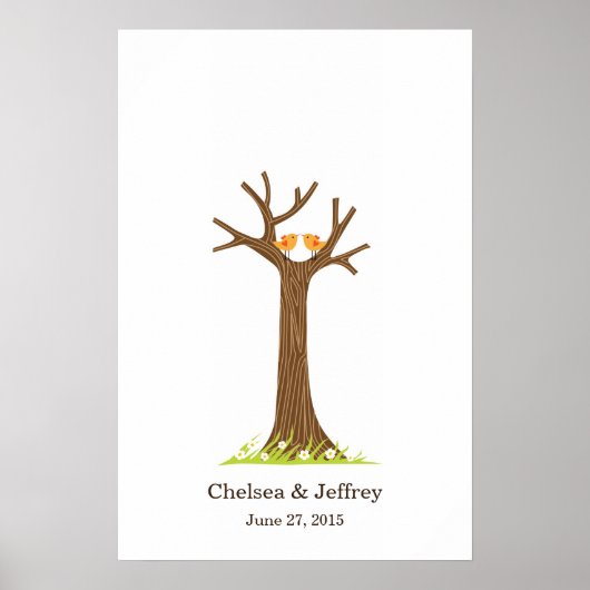 Fingerprint Tree (Sweet) Poster (Voorkant)