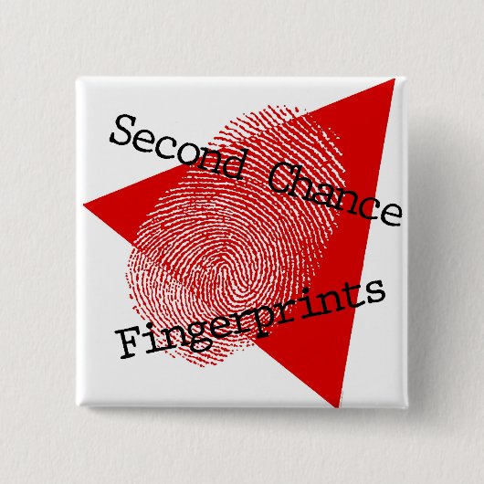 Fingerprints Album Art Vierkante Button 5,1 Cm (Voorkant)