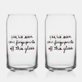 Fingerprints Glass Blikvorm Glas (Voorkant)