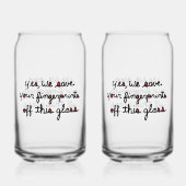 Fingerprints Glass Blikvorm Glas (Achterkant)