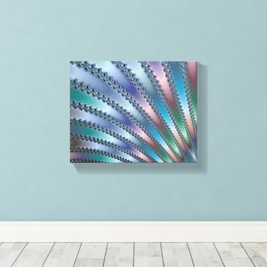 Fingers Fractal Art Canvas Afdruk (Insitu (Houten vloer))