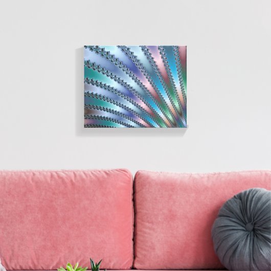 Fingers Fractal Art Canvas Afdruk (Insitu (Woonkamer))