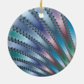 Fingers Fractal Art Keramisch Ornament (Achterkant)