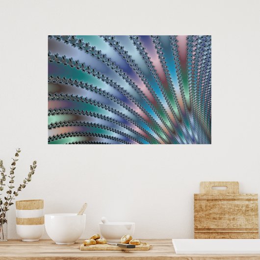 Fingers Fractal Art Poster (Keuken)