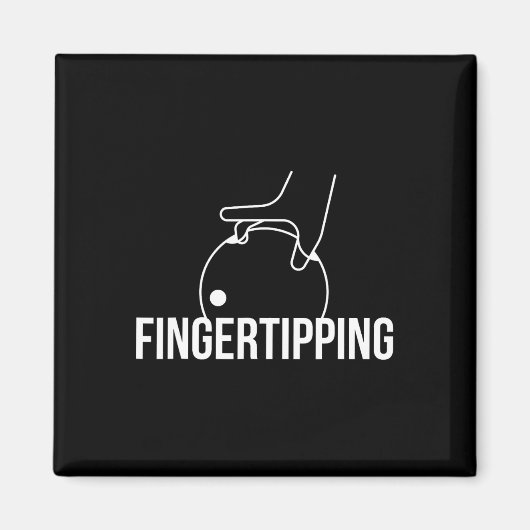 Fingertipping Bowling Grip Design voor Bowlers Thr Magneet (Voorkant)