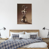 Finiaal met een berggeit canvas afdruk (Insitu (Slaapkamer))