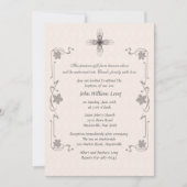 Finial Cross Religieuze Uitnodiging (Voorkant)