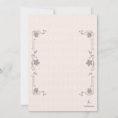 Finial Cross Religieuze Uitnodiging (Achterkant)