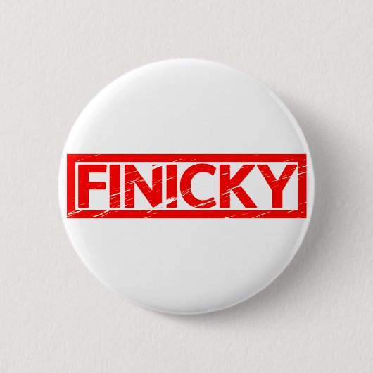 Finicky Stamp Ronde Button 5,7 Cm (Voorkant)