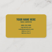 Finish Carpenter Elite Woodworking Forest Green Visitekaartje (Achterkant)