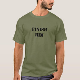 "Finish Him" honkbal T-shirt