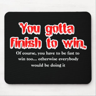 Finish om te Winnen Dirt Bike Motocross Muismatje Muismat