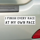 Finish Pace Bumpersticker (Op auto)
