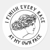 Finish Pace round sticker (Voorkant)