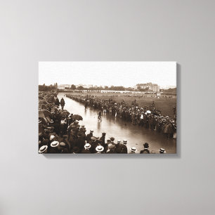 Finish Tour de France 1912 bij het Parc des Prince Canvas Afdruk