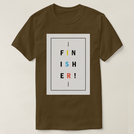 Finisher Typo T-shirt (Design voorkant)