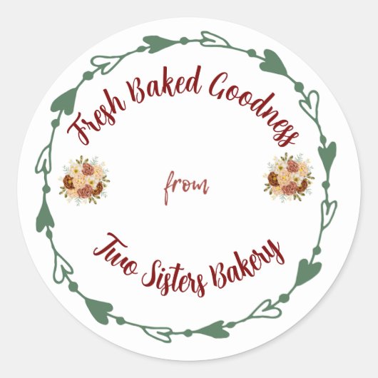 Finishing Touch klassieke ronde sticker (Voorkant)
