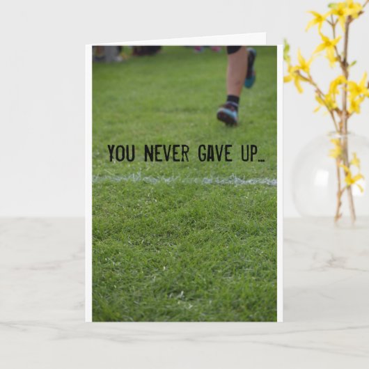 Finishlinecard Kaart (Gele Bloem)