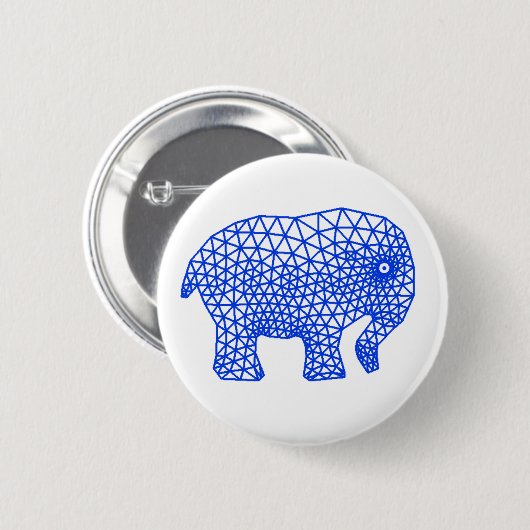 Finite Elephant Ronde Button 5,7 Cm (Voorkant /achterkant)